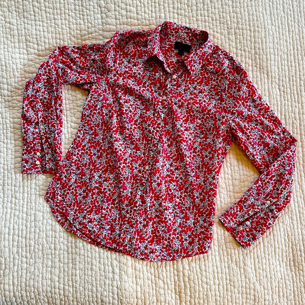 J CREW X LIBERTY blouse size 6